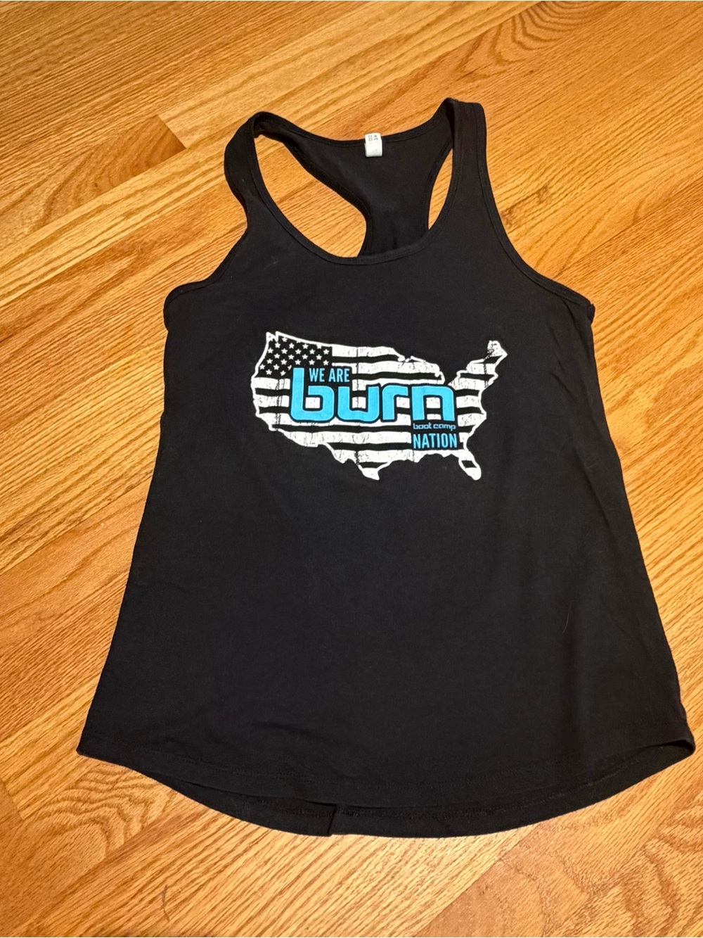 Burn Nation Black Racerback Tank Top